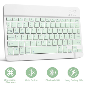 Custodia con Tastiera Staccabile per <span class=keywords><strong>Samsung</strong></span> <span class=keywords><strong>Galaxy</strong></span> <span class=keywords><strong>Tab</strong></span> S10 Lite/S10 FE/<span class=keywords><strong>S9</strong></span> FE 10.9 pollici/<span class=keywords><strong>S9</strong></span> 11 pollici, Custodia con Tastiera Wireless e Porta Penna - Product Image 5