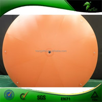 Ballon publicitaire géant gonflable à l'hélium orange, hermétique, avec logo, prix usine