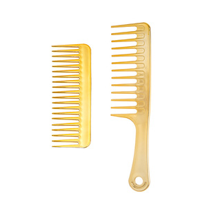 Peigne à dents larges en plastique doré, grande taille, pour usage domestique, avec design suspendable - Product Image 3