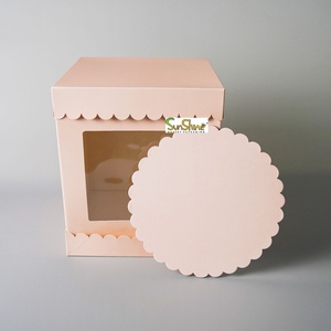 Cajas de Cartón Blancas Personalizadas para Pasteles y Postres, al por Mayor, ODM/OEM, Embalaje Plegable para Panadería y Pastelería - Product Image 1