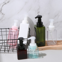 Bouteille en plastique PETG transparente vide pour savon pour les mains, shampoing, avec pompe à mousse, 100 ml, 250 ml, 300 ml, 450 ml, 650 ml