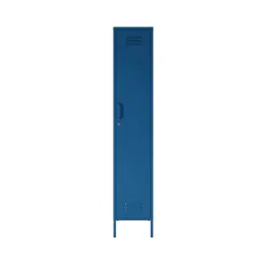 工場販売者金属ワードローブクローゼットキャビネットスタンド付きシンプルなロッカー中国ブルーOEMスチールアイテムスタイルモダンな家庭用家具