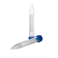 Tube à centrifuger jetable de 15ml avec capuchon bleu Matériau PP Support OEM personnalisable Échelle imprimée