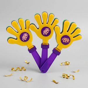 HLC Mini Clapper Personalizzato per Mardi Gras con Logo FDL & Comedy, 11 Pollici, Gadget per Feste di Carnevale, Articoli per Parate, Regalo - Product Image 1