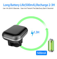 Mini lecteur de codes-barres portable sans fil, scanner de codes QR 1D 2D portable, vente en gros