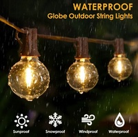Guirlande lumineuse LED G40 étanche, décoration suspendue pour patio extérieur, camping, auvent, balcon, fête, rebord de toit, indice de protection IP44