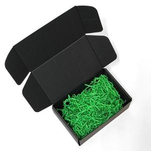 Enveloppe de cadeau écologique imprimée de marque personnalisée Boîte postale d'expédition postale ondulée en papier kraft carton cadeau pliable noir - Product Image 6