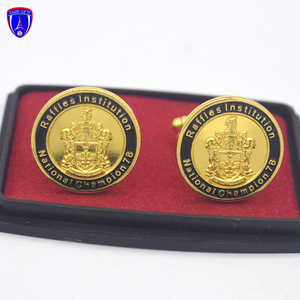 高品質カフリンクスゴールド工場カスタム高級男性用カスタムロゴカフリンクス - Product Image 2