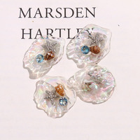 Manna 3D Étoile de mer Coquillage Strass Résine Acrylique Artisanat Bijoux Accessoires pour DIY Chaussures Bandeaux Coques de Téléphone