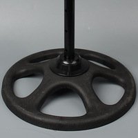 Ventilateur sur pied 3-en-1 en métal durable de 12 pouces, avec oscillation verticale, pour usage domestique