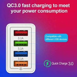 4 USB Charger <b>Adapter</b> Multi-color Portable Smart Mobile Phone Charger for iPhone for Samsung Fast Charger - Product Image 2