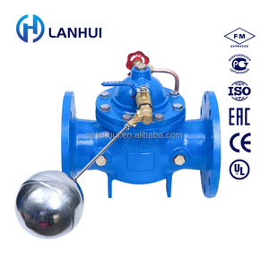 Válvula de flotador con control remoto 100X DN50-DN300 PN16 de hierro dúctil GGG50 para tanque de agua y torre de agua con silenciador - Product Image 1