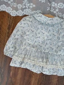 Blusa <span class=keywords><strong>de</strong></span> Encaje con Volantes Florales para Bebé Niña, Primavera 2026, Venta al Por Mayor - Product Image 5