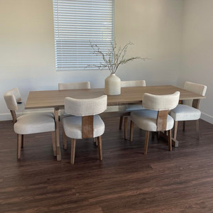 Chaise classique en bois avec dossier en arc, coussin en éponge haute résilience et pieds antidérapants pour la maison, la cuisine, le café, la salle à manger et l'hôtel - Product Image 2