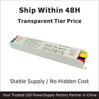 HRJS-150-24 AC-DC Regulador de intensidad con memoria y conexión en cadena DALI, máximo 64 unidades, cable de 300m, sin parpadeo, EMC, antiinterferencias, para oficina