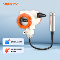 Capteur de niveau sans fil submersible pour réservoirs d'eau, d'huile et de produits chimiques, transmetteur de niveau antidéflagrant IP66 38Ah avec surveillance OLED