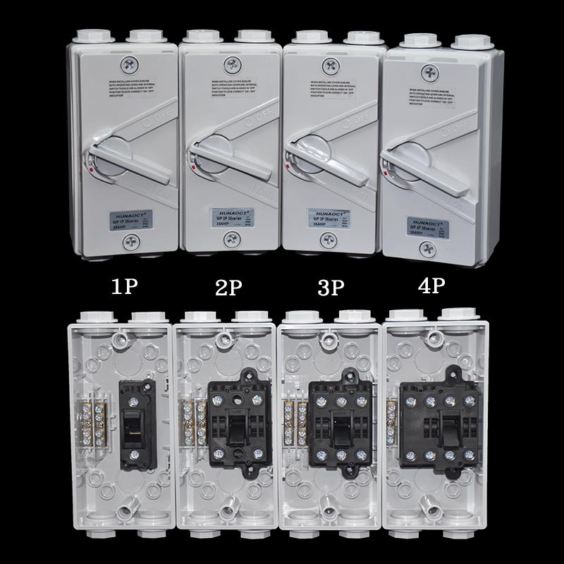 IP65 1P/2P/3P/4P 20A/35A/45A63A 250V/500V Waterproof Isolating Disconnector <strong>Switch</strong> <strong>Isolator</strong>