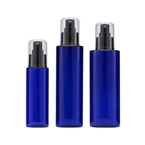 100ml Perfume 200ml Vazio Azul PET Garrafa De Spray De Plástico Com Bomba