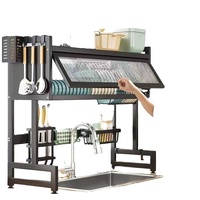 Haute efficacité multifonctionnel PC fer égouttoir à vaisselle évier égouttoir séchage cuisine comptoir organisateur support de rangement pour salle de bain