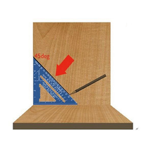 Vente chaude 7 pouces en alliage d'aluminium Triangle règle vitesse carré métrique multi angle règle de mesure règles de niveau mesure