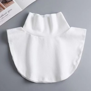 Detachable High Neck Collar Solid Color One Size Polyester Women's False Collar Accessory For Autumn Winter - Product Image 3
