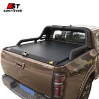 Couvercle de tonneau rétractable étanche couvercle de volet à rouleau dur avec verrouillage par mot de passe pour grand mur poer canon Wingle 5/6/7