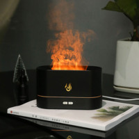 Diffuseur d'Arômes Volcan Humidificateur à Flamme, Purificateur d'Air pour Chambre à Coucher et Maison