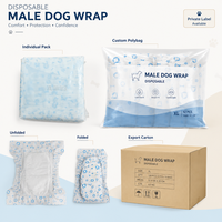 Bandes absorbantes jetables pour chiens mâles avec noyau absorbant, résistantes aux fuites, pour la marquage urinaire, les voyages et les soins à domicile