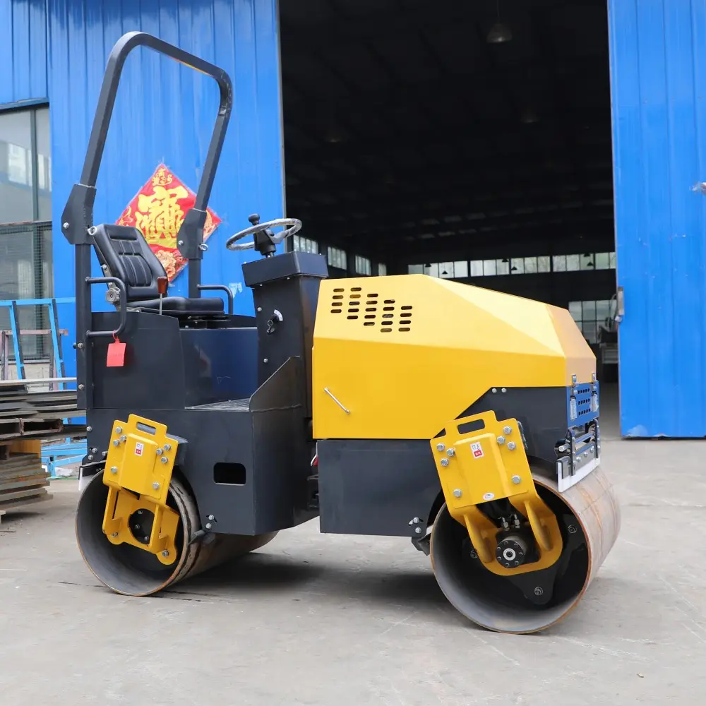 Construction Machinery Price Tyre Walk Behind Small Mini Road Roller Compactor Machine For Sale