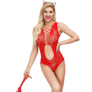 All'ingrosso KILLER gambe Bodystocking a rete Mini abito per la notte - Product Image 1
