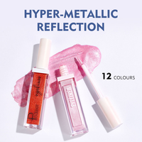 Eyeliner liquide de maquillage étanche et durable avec logo personnalisé marque privée 12 couleurs stylo Eyeliner métallique soyeux à séchage rapide