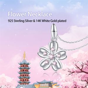 Zircon Inlaid S925 Jewelry 925 Sterling Silver Cute Fashion Jewellery <b>Necklaces</b> for Girls <b>Sister</b> - Product Image 5