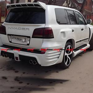 LX570 vücut kiti yükseltme sürümü için yeni INVADER tarzı ön/arka tampon Widebody kiti Tow kancalı cıvata-On Park yardımcı sensörü - Product Image 2