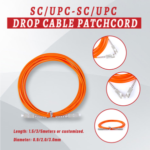 สายแพทช์ไฟเบอร์ออปติกแบบมัลติโหมด OM1 OM2 รุ่น APT-P0007 ประสิทธิภาพสูง ความสูญเสียต่ำ ชนิด SC/UPC ต่อ SC/UPC สำหรับศูนย์ข้อมูล LAN - Product Image 2