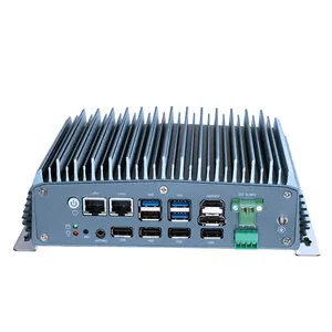 Piesia DDR4 32GBデュアルLAN Win10/11 Linux M.2 SSD/WIFIファンレス組み込み産業用ミニPCコンピューターとIntelJ6412プロセッサー