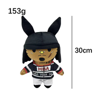 Peluche étoile populaire personnalisée de 24cm Poupée d'idole figurines d'anime peluches poupées noires pour enfants, garçons et filles