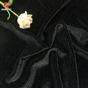 Stripe Metallic <span class=keywords><strong>scholl</strong></span> rouge tour velours doux velours côtelé velours tecido veludo design tissu velours polyester tricot chaîne - Product Image 4