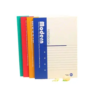 Custom logo printed A5 softcover school exercise daily use perfect binding notebooks printing