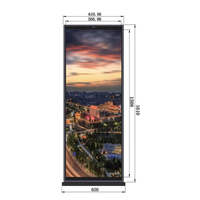 Standee 70 Inch Rasio Khusus 21:9 Digital Signage Advertising Kiosk Layar Android AI Virtual Human Office Floor Info Display