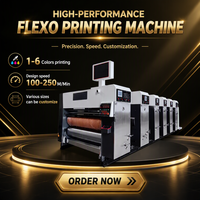 Machine d'impression flexographique semi-automatique de bonne qualité, imprimante 2, 3, 4 couleurs, machine à découper et à rainurer pour la fabrication de boîtes en carton