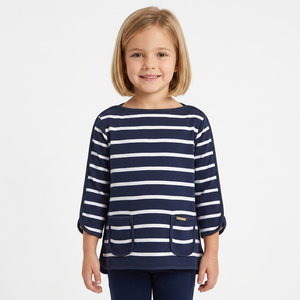 ODM Glamoroux, Ropa de Taiwán a Rayas de Manga Larga, Tejida, Transpirable, Ecológica, de Poliéster/Algodón, Nueva Moda y Estilo - Product Image 1