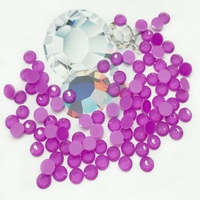 Strass néon violet dos plat strass non Hot Fix pour robe