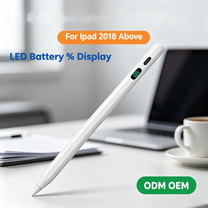 Stylet Actif pour <span class=keywords><strong>iPad</strong></span> <span class=keywords><strong>Pro</strong></span> M4 M5 Air M2 M3, Crayon Magnétique avec Affichage LED et Rejet de la Paume, Service OEM ODM Nouveauté 2026 - Product Image 1