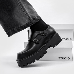 222 <span class=keywords><strong>scarpe</strong></span> da <span class=keywords><strong>uomo</strong></span> di buona qualità <span class=keywords><strong>scarpe</strong></span> eleganti in pelle nera - Product Image 3