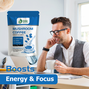Café aux champignons fabriqué en usine, contenant du Lion's Mane, aide à maintenir l'esprit alerte, stimule la mémoire, café aux champignons Cordyceps MCT - Product Image 4