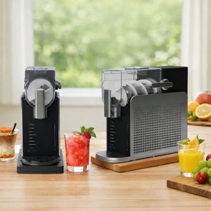 Machine à glace électrique commerciale compacte 200W en plastique, nettoyage facile et automatique, sans précongélation, pour boissons froides - Product Image 1