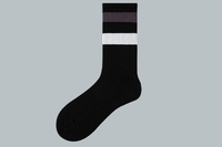 Chaussettes de sport unisexes à rayures, coton, moyen haut tube, extérieur athlétique, baseball, cyclisme, vêtements rétro, étudiants mignons, style unisexe