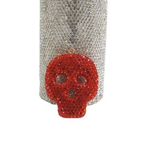 Creativo cráneo cabeza oveja ojo clavo llavero accesorios coche espejo retrovisor colgante Basura Teléfono caso encantos maquillaje bolsa Decoración - Product Image 5