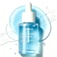 Serum Wajah Peptida Tembaga Perawatan Kulit Korea Label Pribadi Vegan Tahan Lama Mengencangkan Meningkatkan Elastisitas Kulit Serum GHK-CU