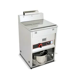 Commercial Stainless Steel Gas Chicken-row Frying Chips Fryer Chicken Deep Fryer Machine